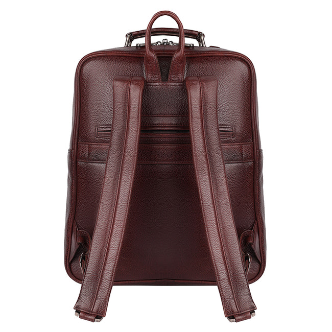 Markstyling Real Leather Luxury Backpack For Office Use Men & Women