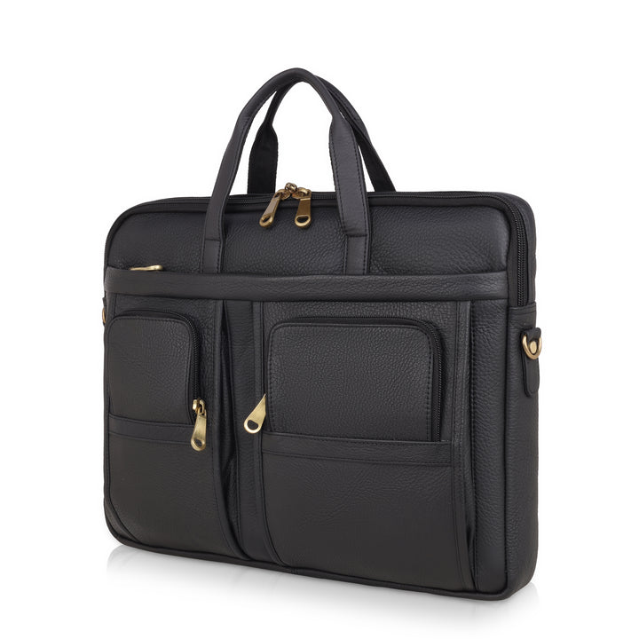 Mark Styling Multi-Pocket Executive Laptop Briefcase