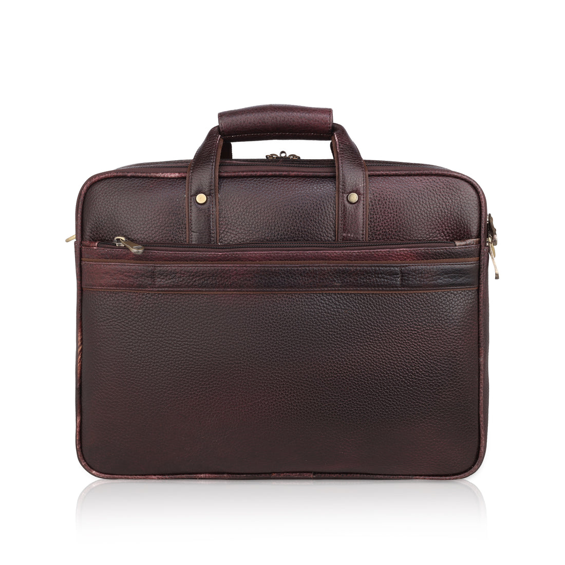 Mark Styling Classic Brown Professional Laptop Briefcase