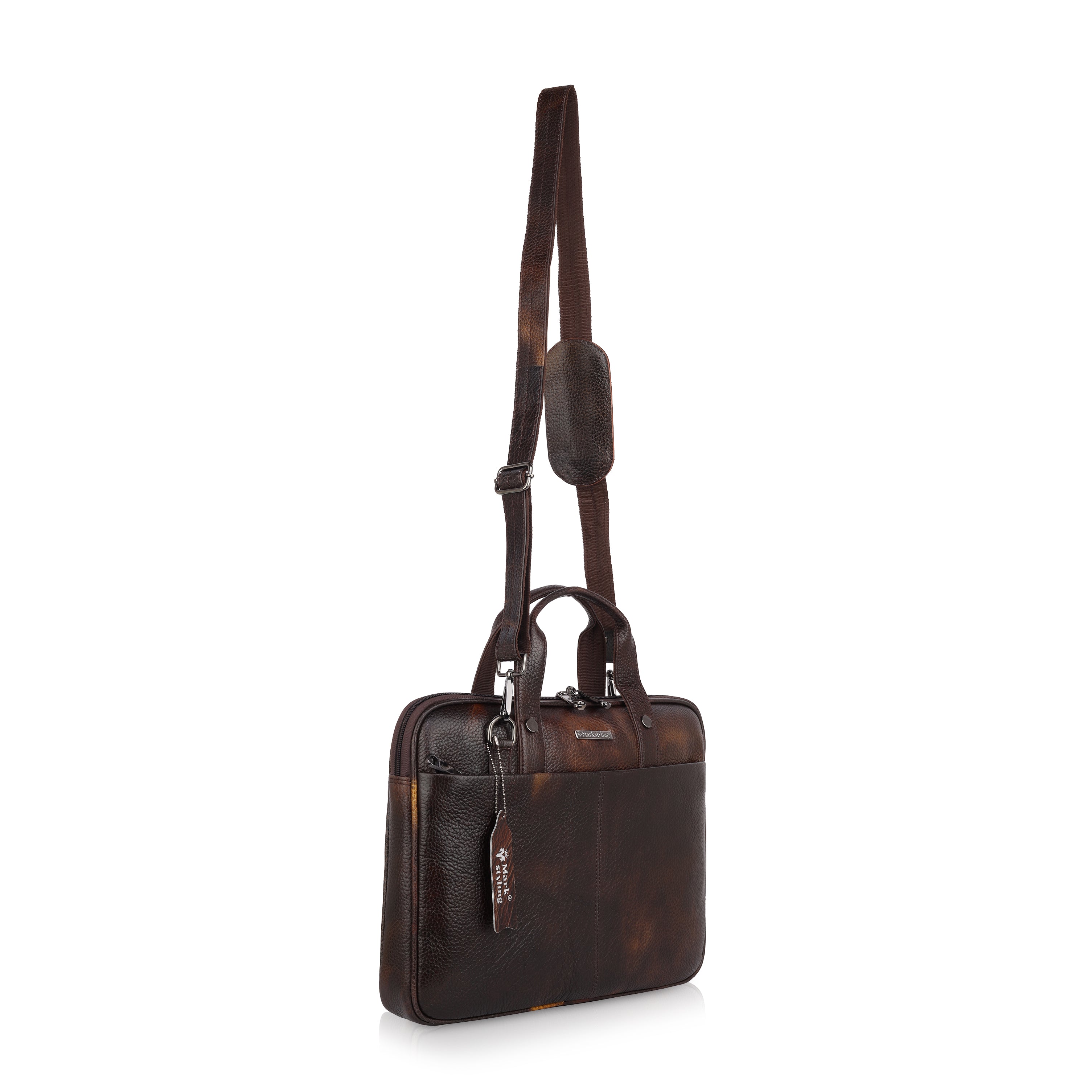 Markstyling Premium Genuine Leather Laptop Bags For Men