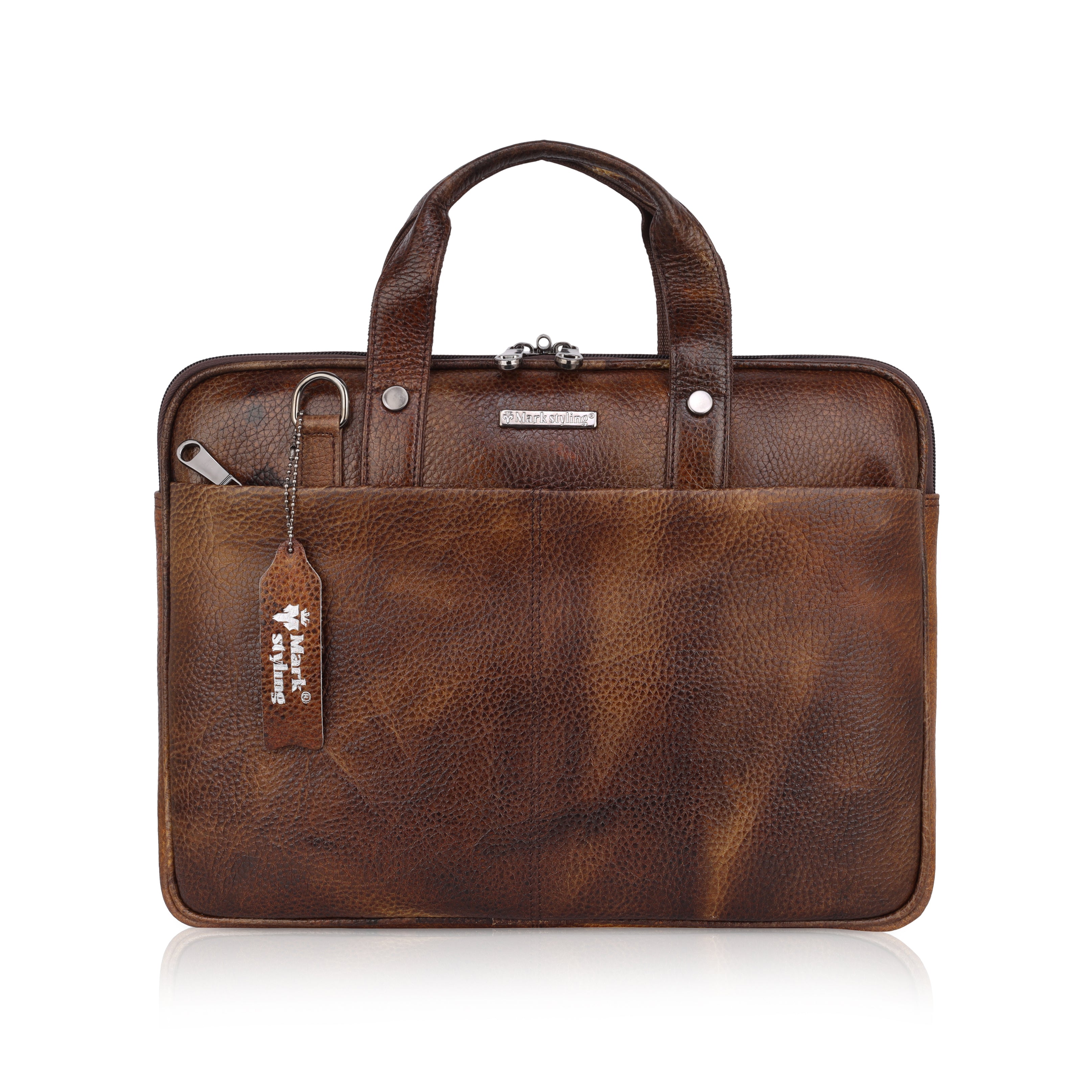 Markstyling Premium Genuine Leather Laptop Bags For Men