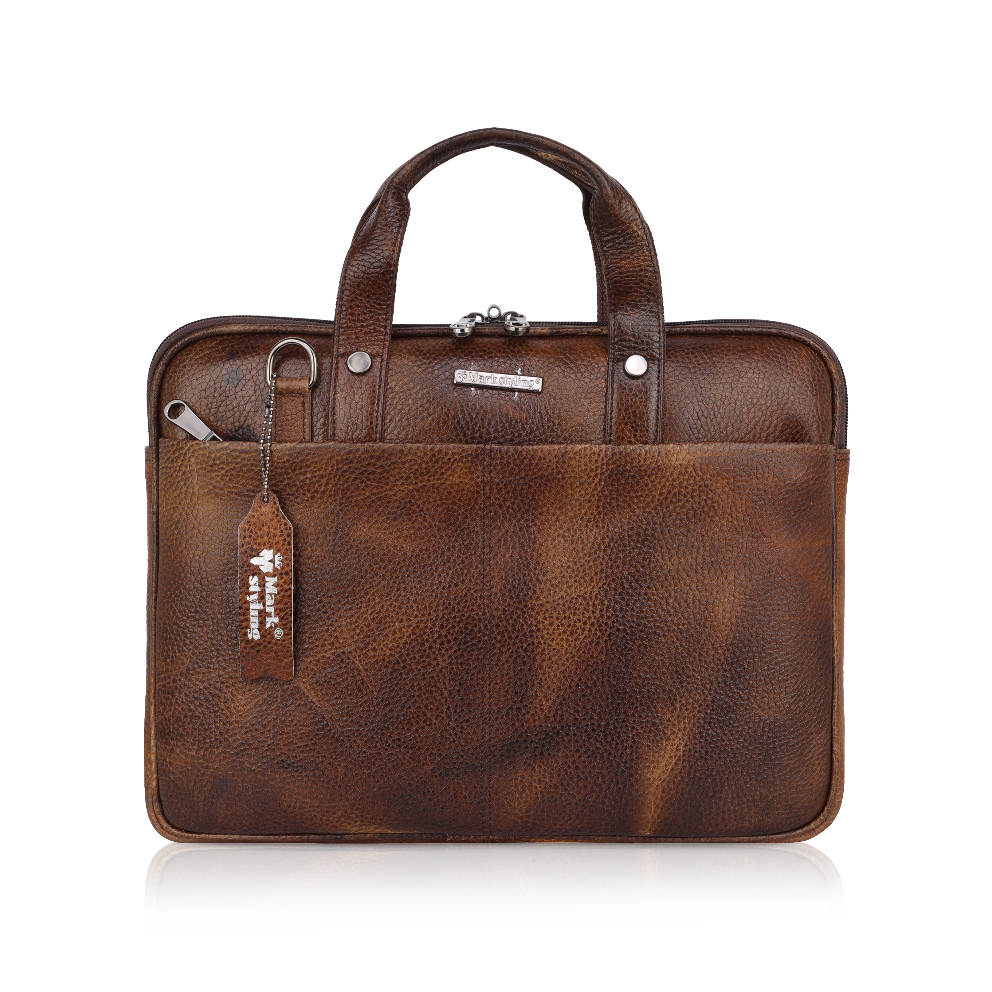Mark Styling Vintage Hickory Laptop Messenger Bag