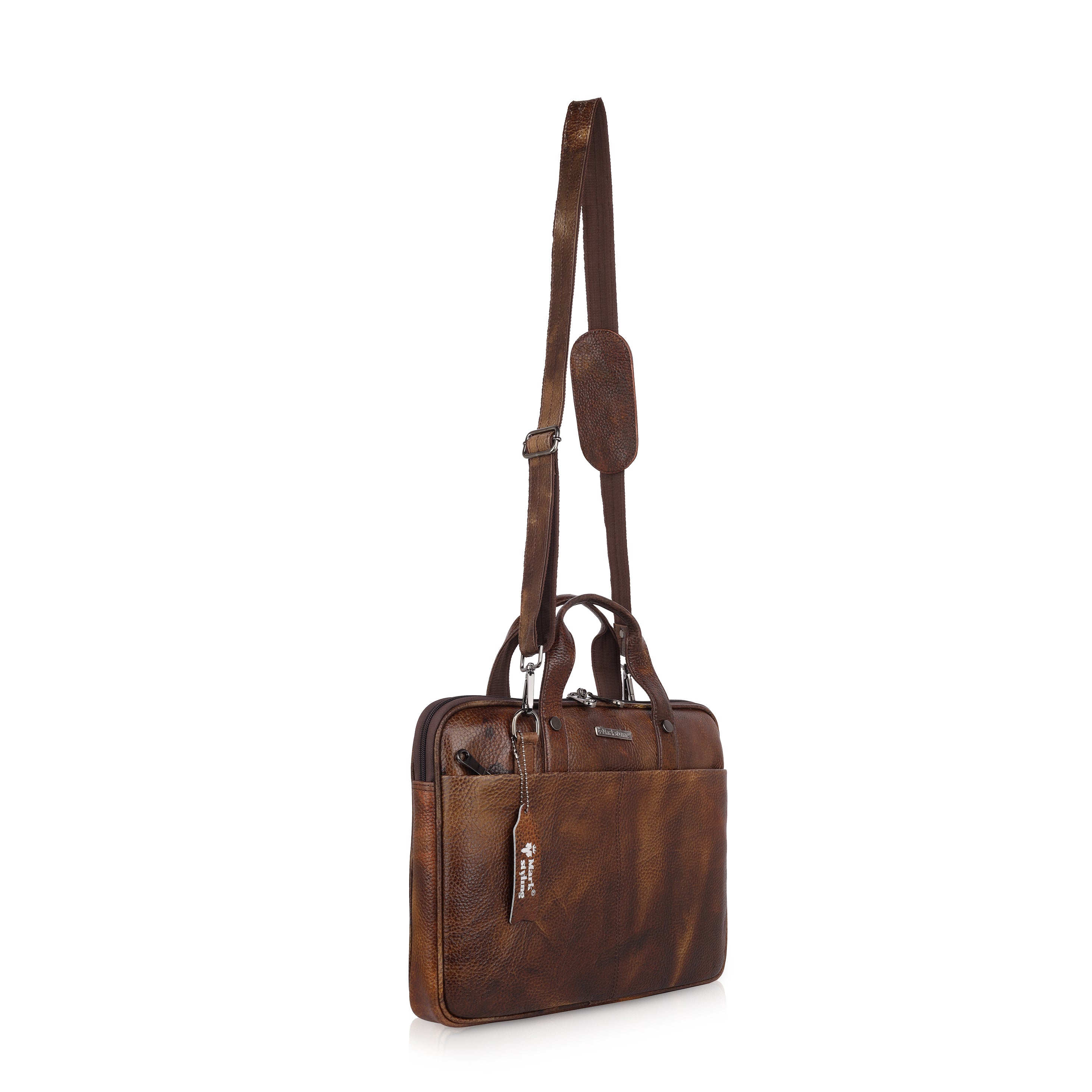 Mark Styling Vintage Hickory Laptop Messenger Bag