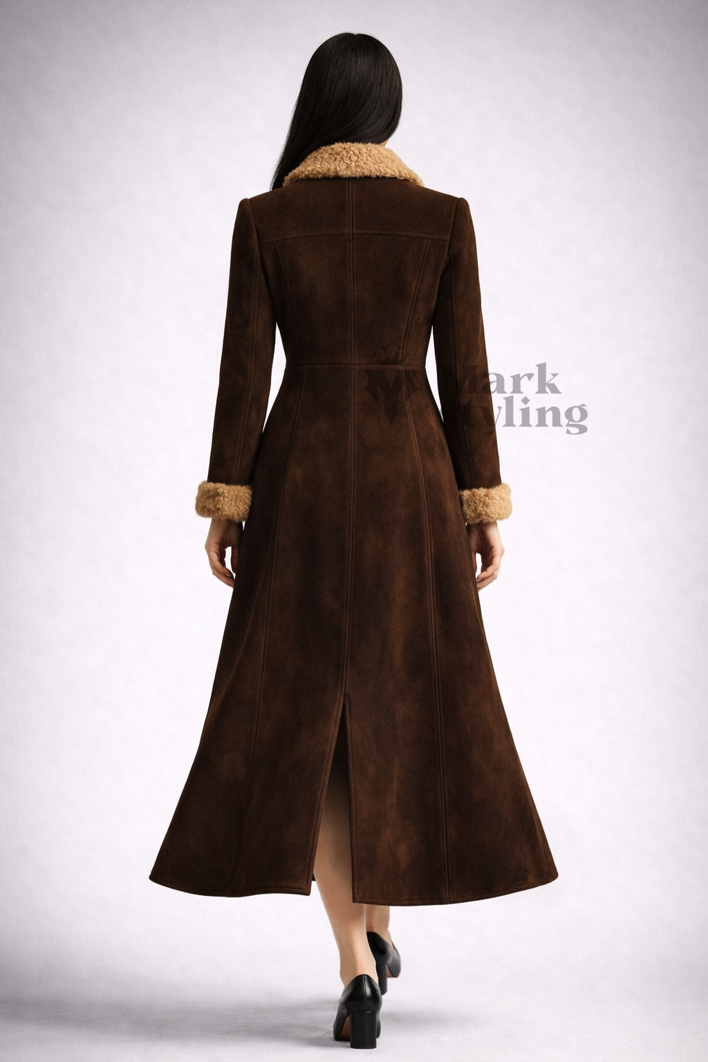 Sienna Suede Overcoat By The Mark Styling