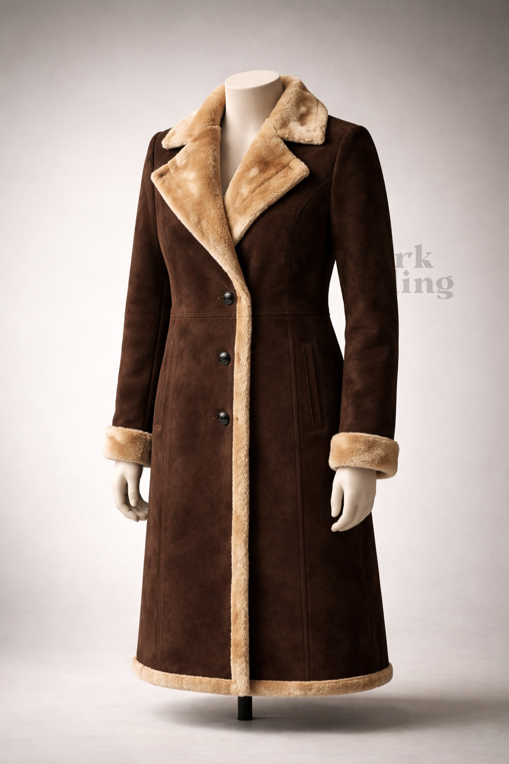 Sienna Suede Overcoat By The Mark Styling