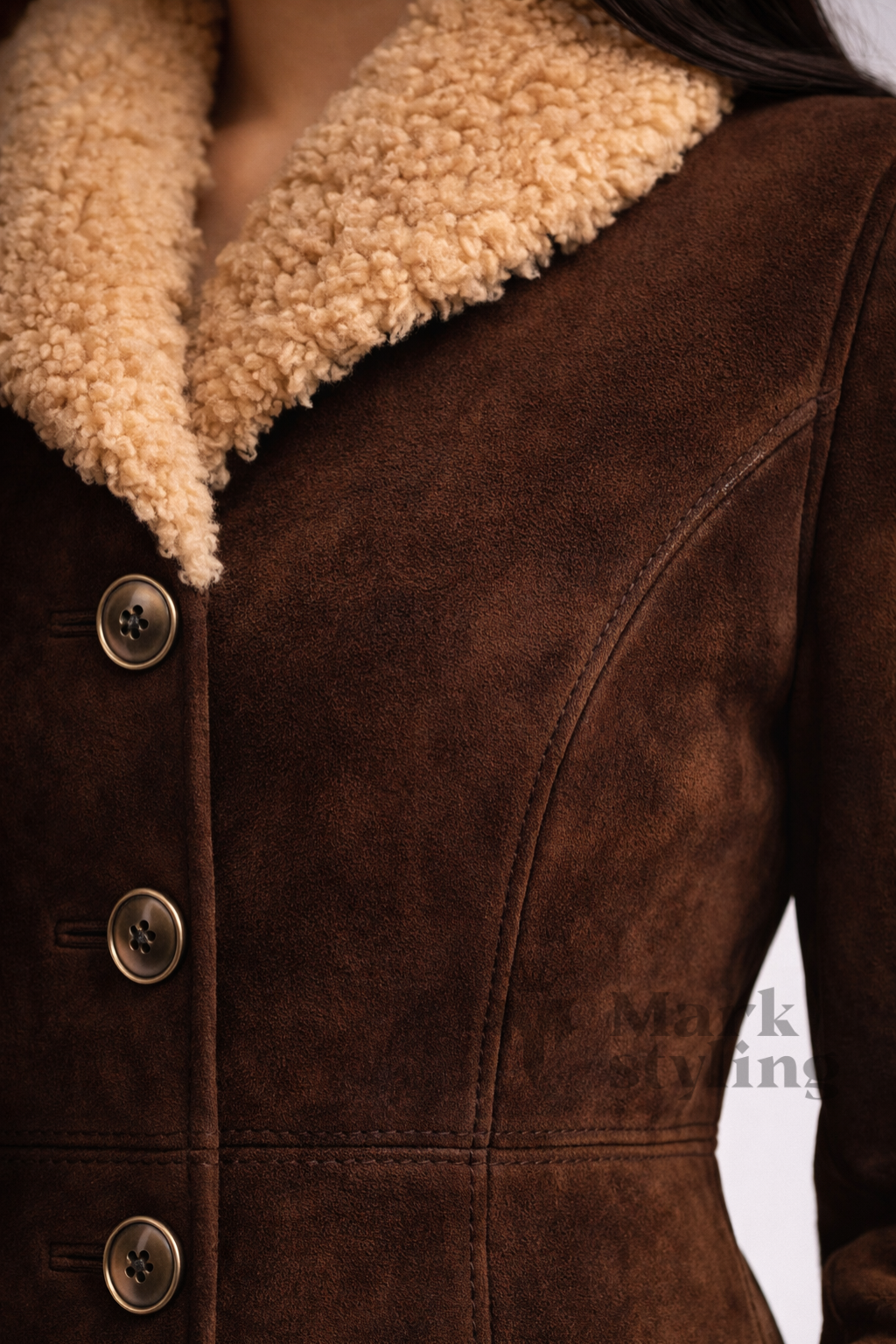 Sienna Suede Overcoat By The Mark Styling