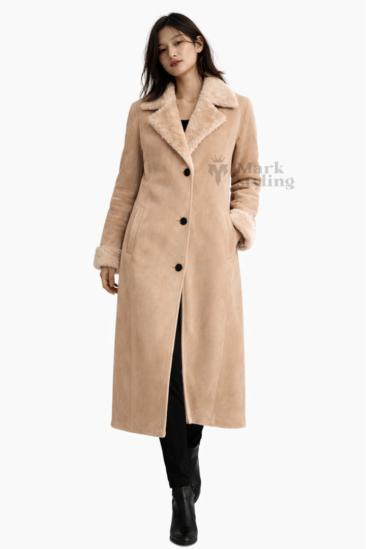 Sahara Suede Overcoat By The Mark Styling