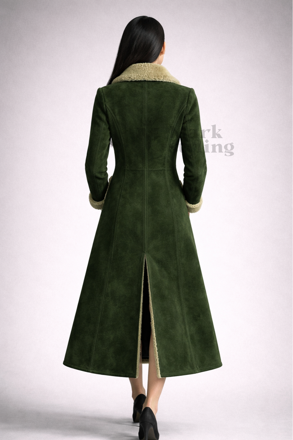 Alpine Suede Overcoat By The Mark Styling