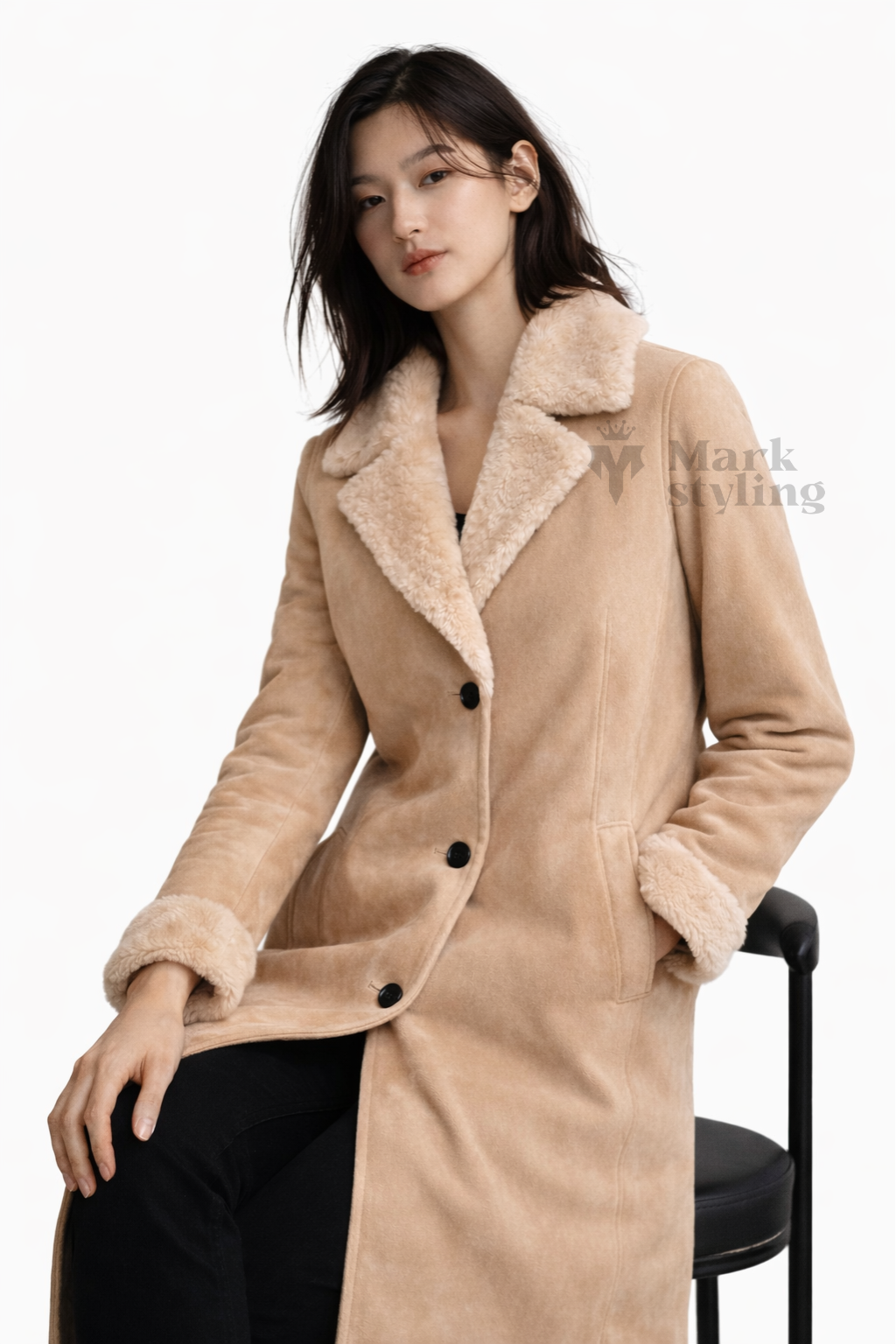 Sahara Suede Overcoat By The Mark Styling