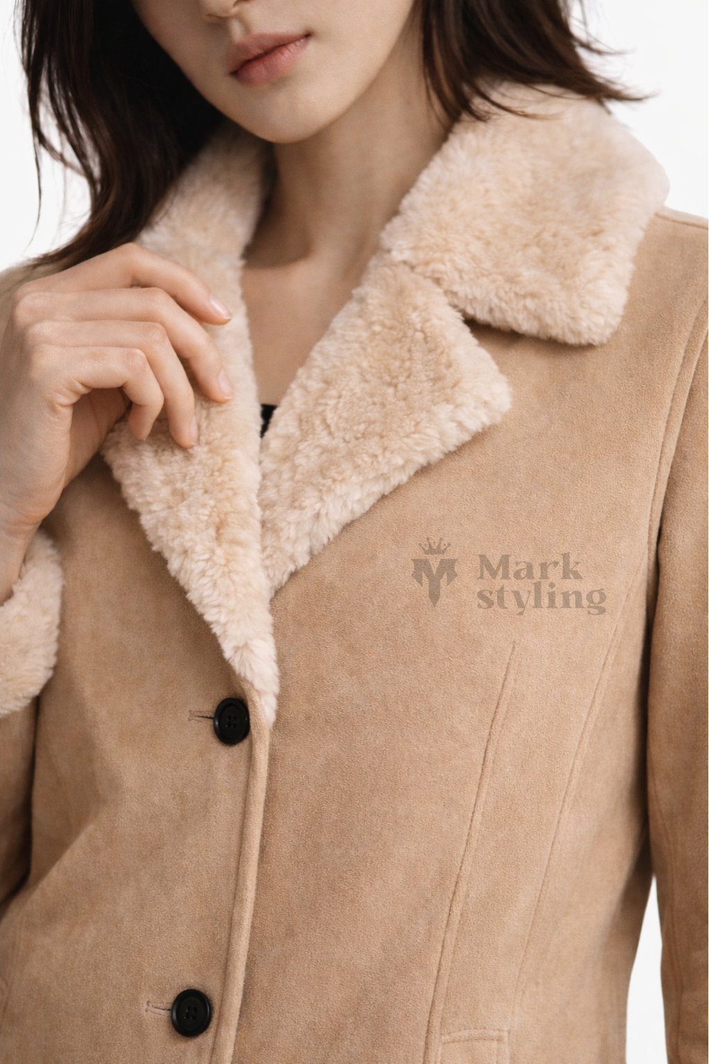 Sahara Suede Overcoat By The Mark Styling