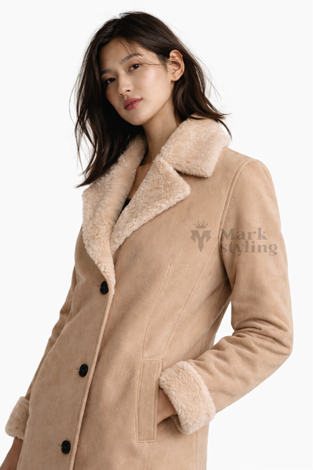 Sahara Suede Overcoat By The Mark Styling