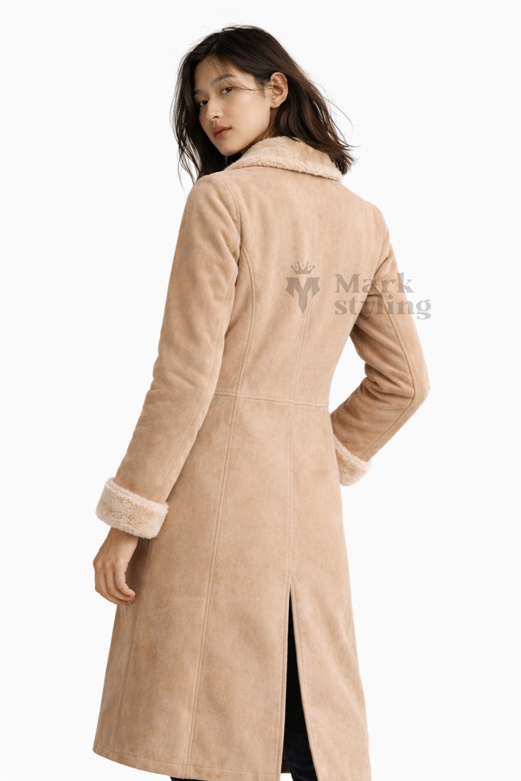 Sahara Suede Overcoat By The Mark Styling