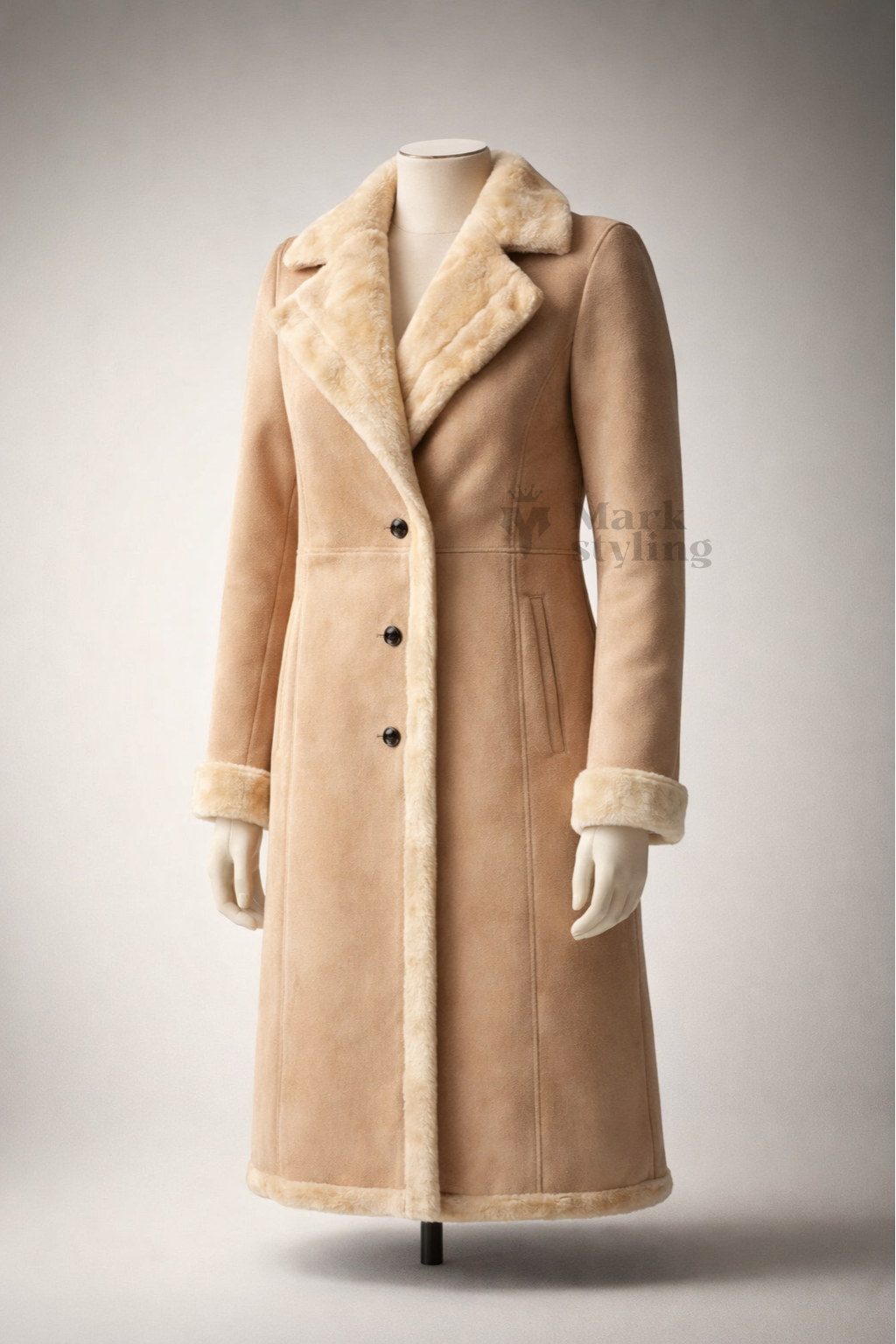 Sahara Suede Overcoat By The Mark Styling