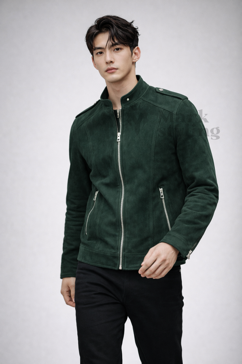 Forest Suede Moto-Racer By The Mark Styling