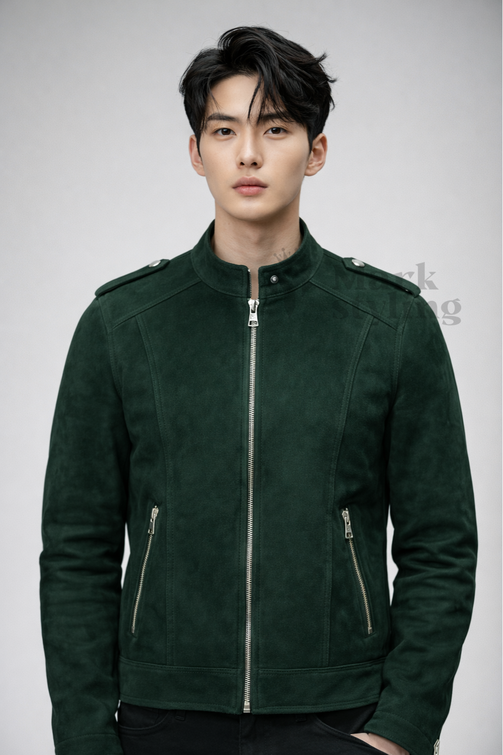 Forest Suede Moto-Racer By The Mark Styling