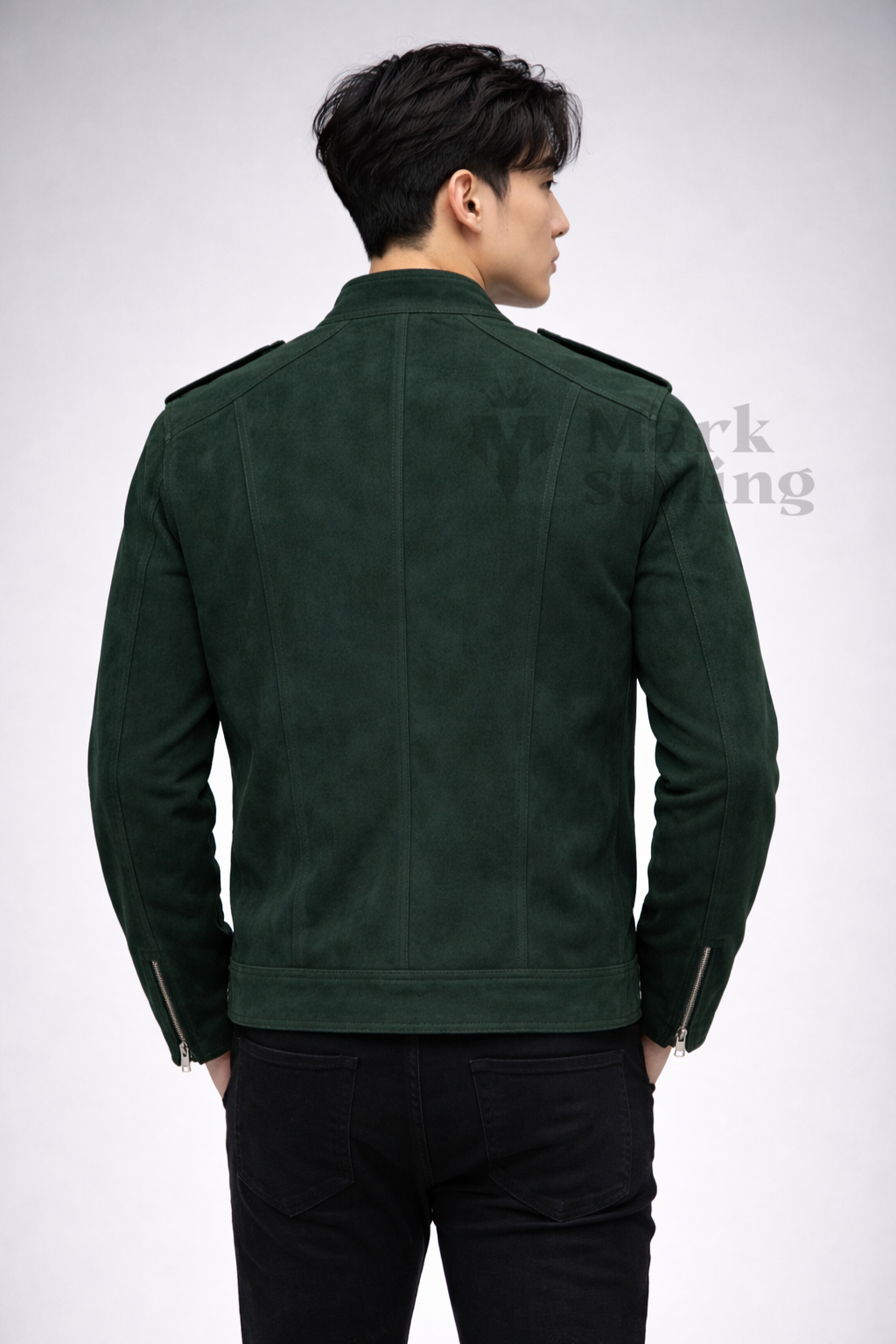 Forest Suede Moto-Racer By The Mark Styling