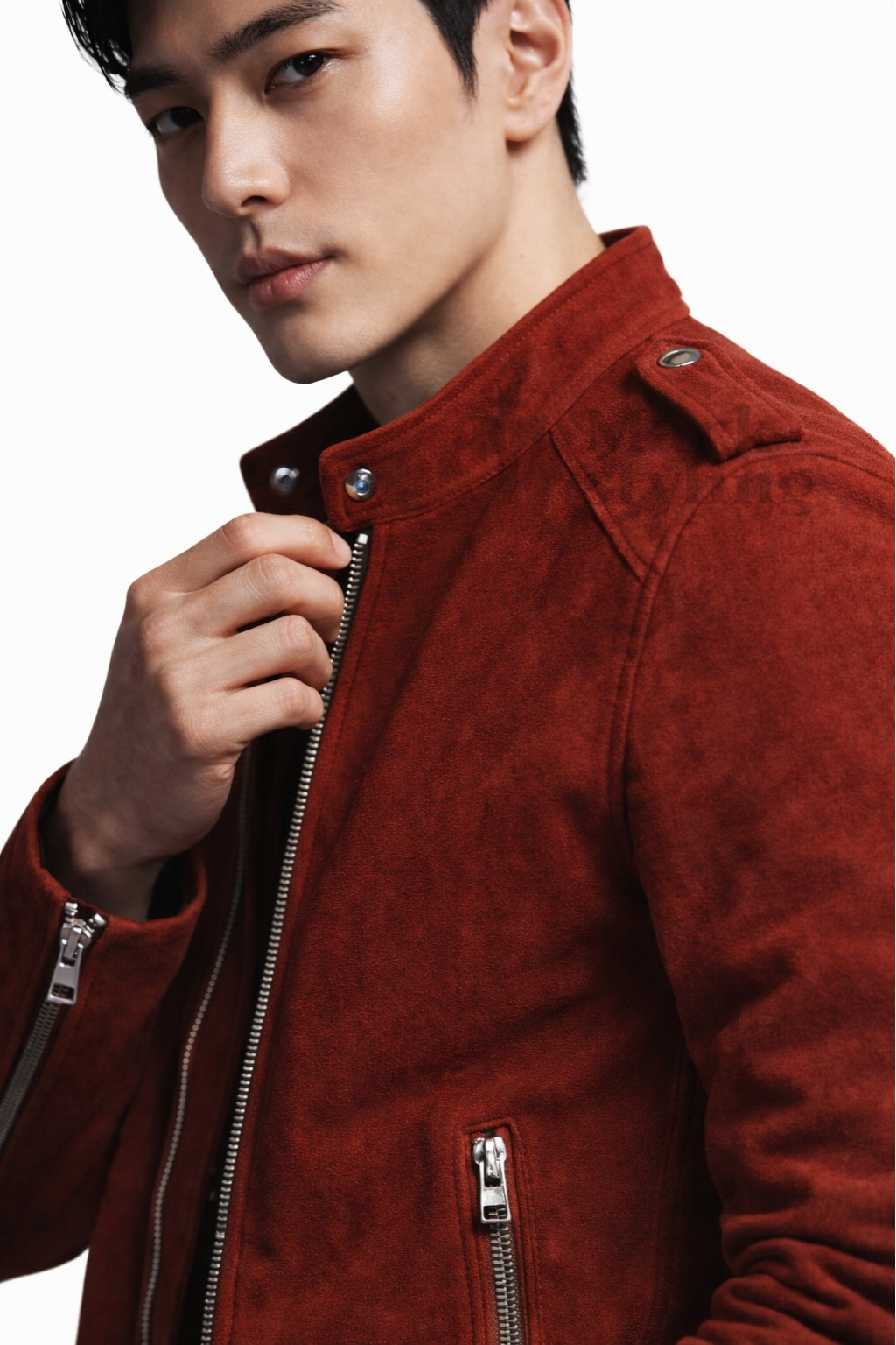 Rust Suede Moto-Racer By The Mark Styling