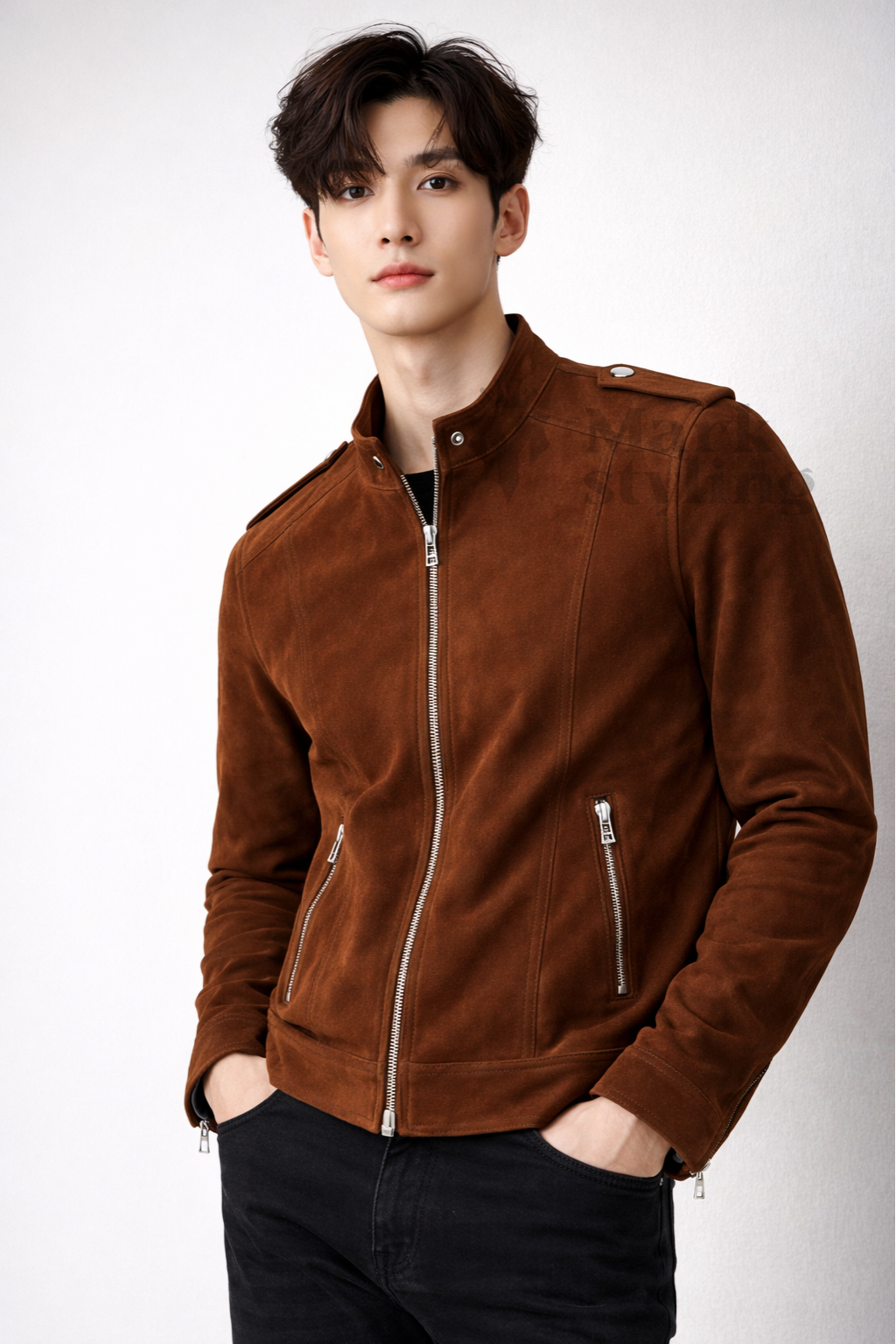 Sienna Suede Moto-Racer By The Mark Styling