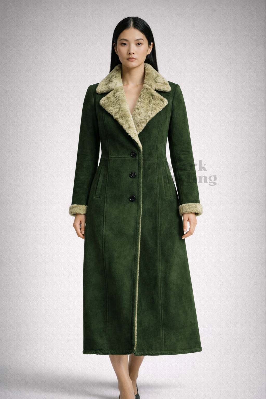 Alpine Suede Overcoat By The Mark Styling