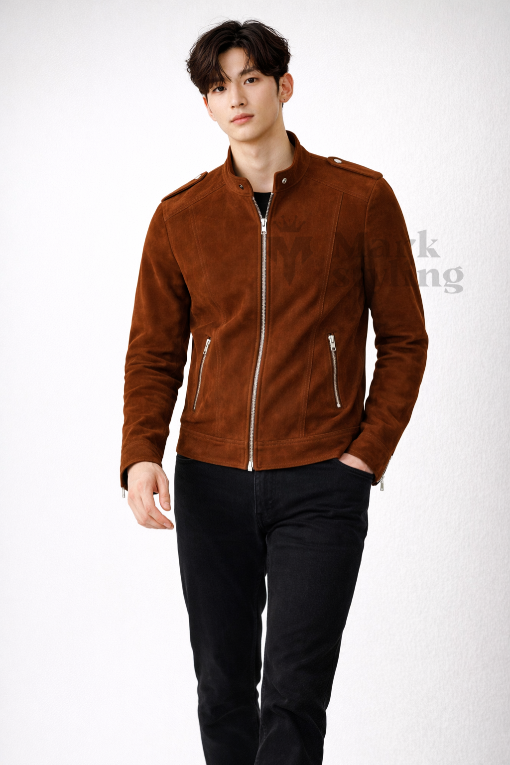 Sienna Suede Moto-Racer By The Mark Styling