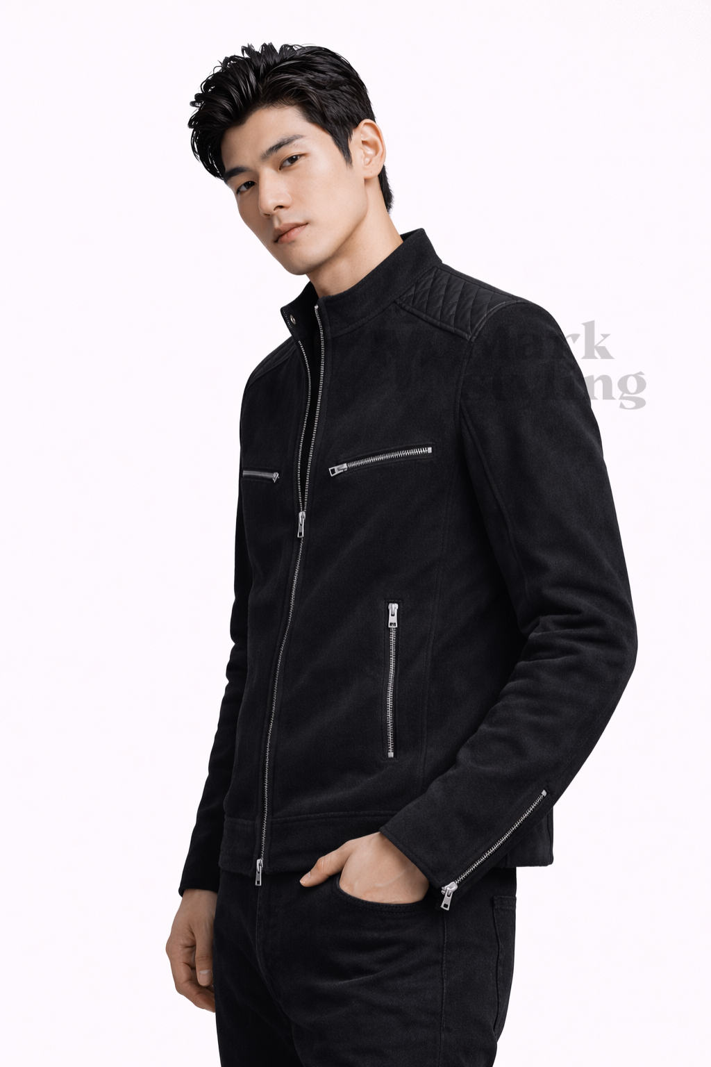 Onyx Quilted Moto-Racer By The Mark Styling