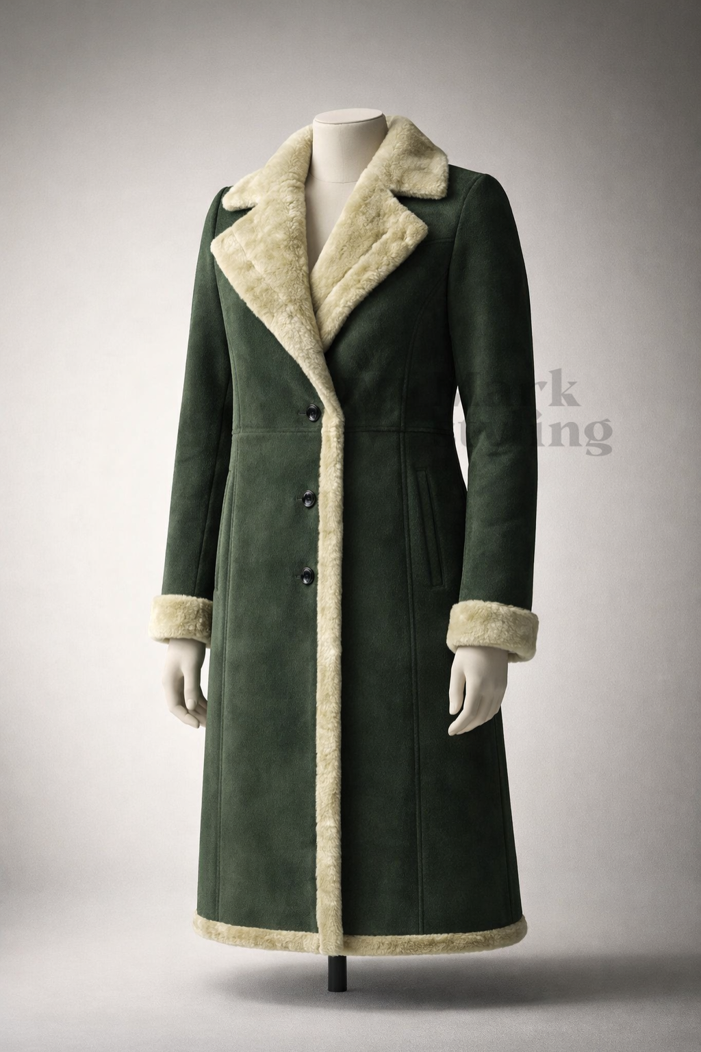 Alpine Suede Overcoat By The Mark Styling