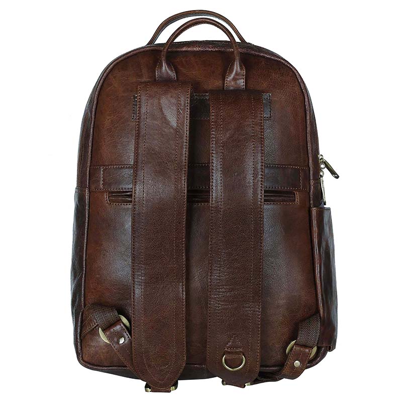 Markstyling Real Leather Luxury Backpack For Office Use Men & Women