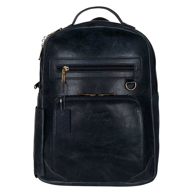 Markstyling Real Leather Luxury Backpack For Office Use Men & Women