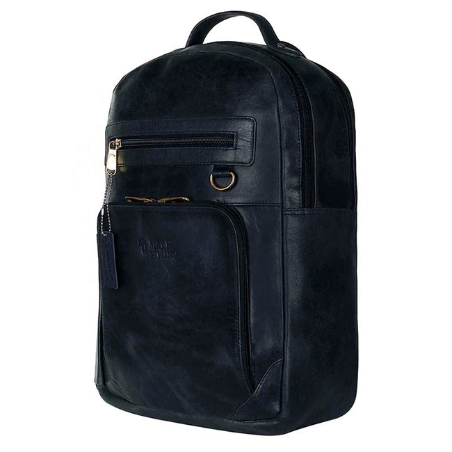 Markstyling Real Leather Luxury Backpack For Office Use Men & Women