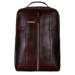 Markstyling Real Leather Luxury Backpack For Office Use Men & Women