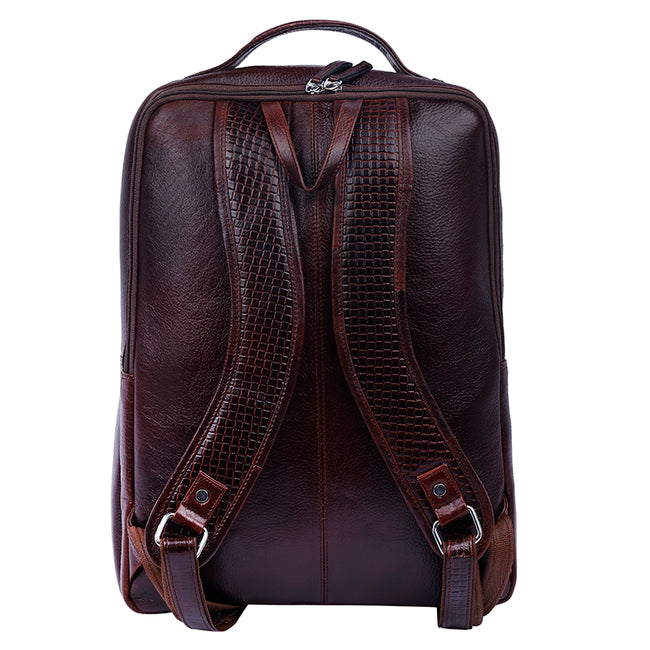 Markstyling Real Leather Luxury Backpack For Office Use Men & Women