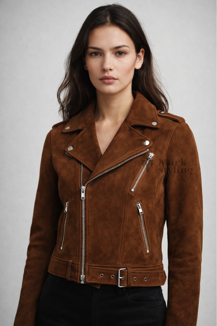 Sienna Suede Moto-Racer By The Mark Styling