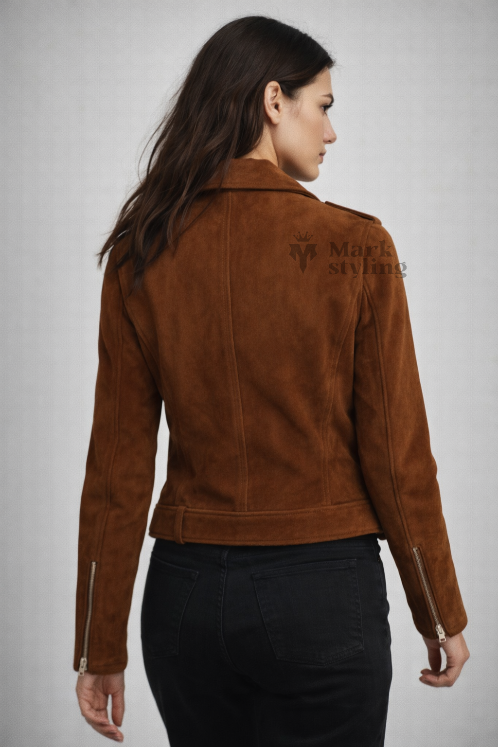 Sienna Suede Moto-Racer By The Mark Styling