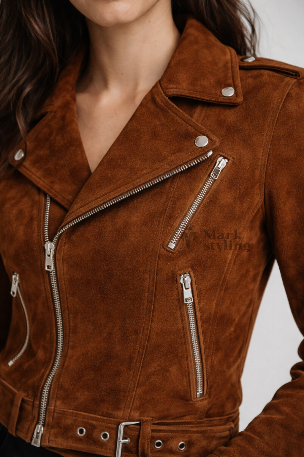 Sienna Suede Moto-Racer By The Mark Styling