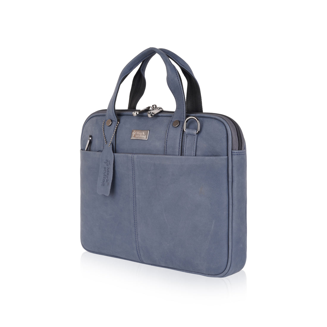 Mark Styling Classic Blue Laptop Messenger Bag