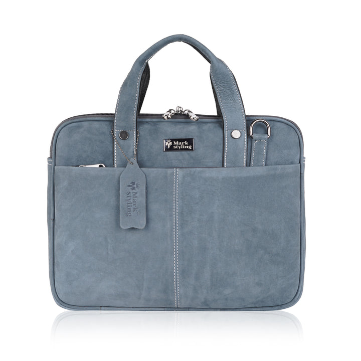 Mark Styling Vintage Blue Executive Laptop Bag