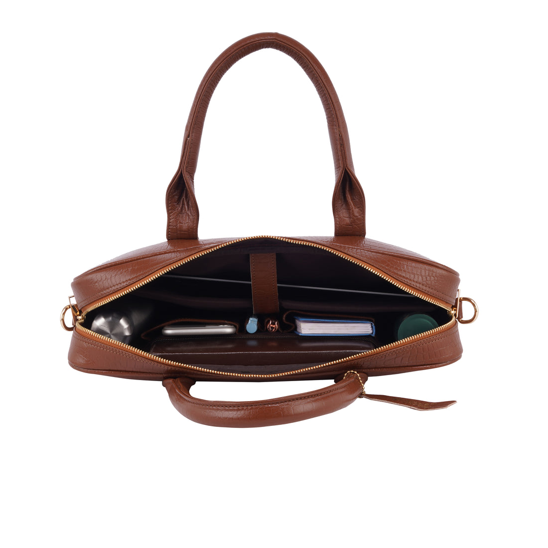 Mark Styling Croc-Texture Premium Executive Laptop Bag