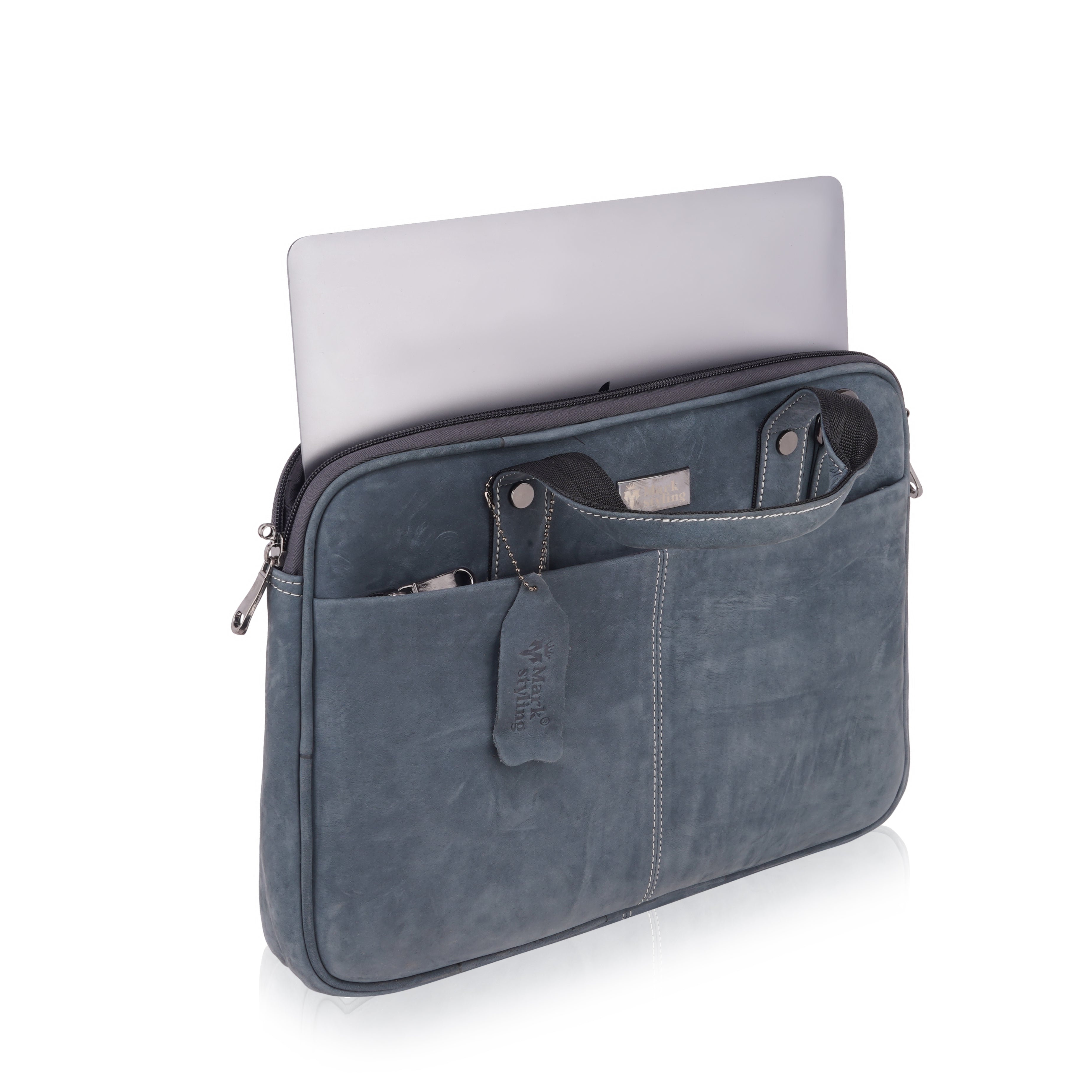 Mark Styling Vintage Blue Executive Laptop Bag