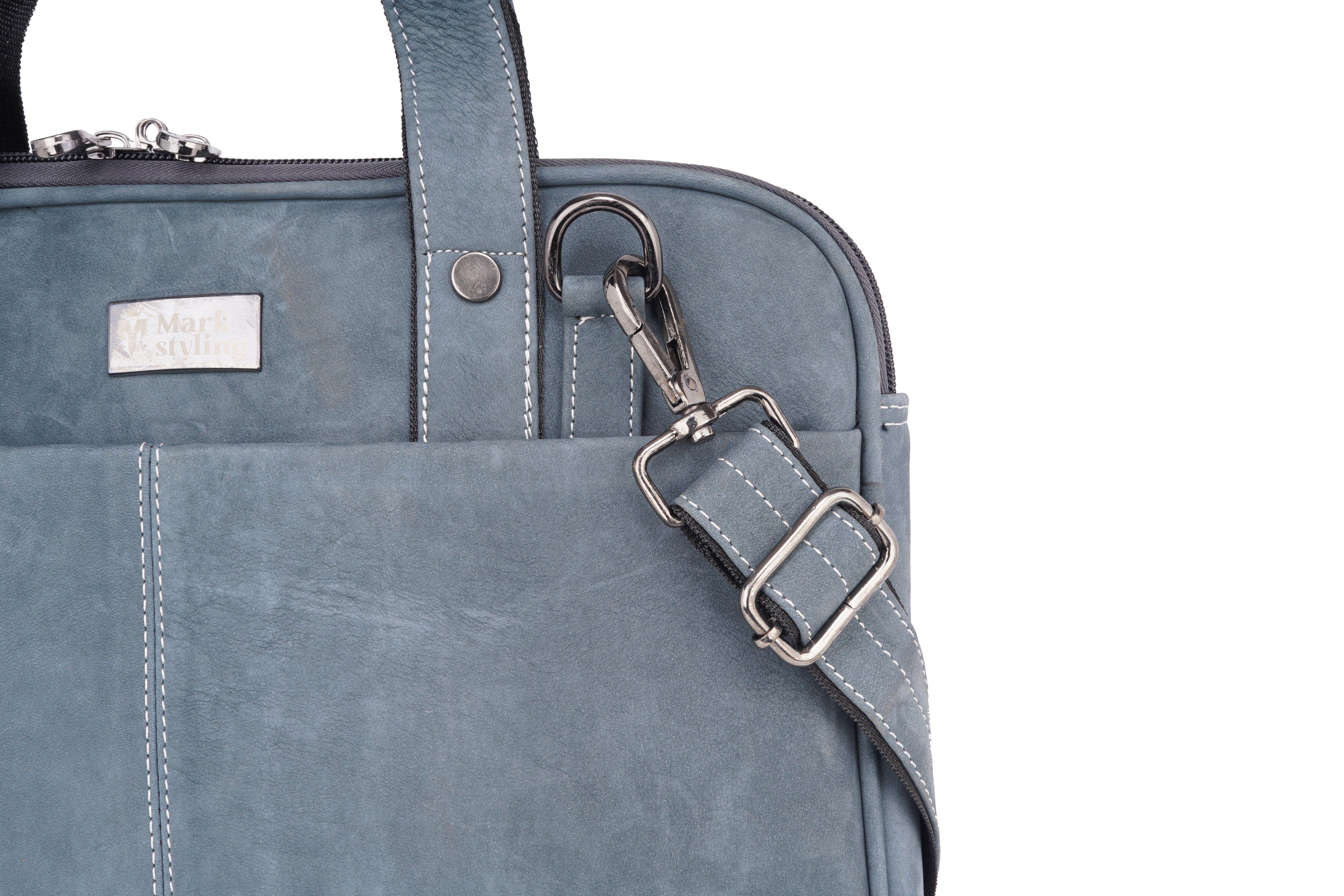 Mark Styling Vintage Blue Executive Laptop Bag