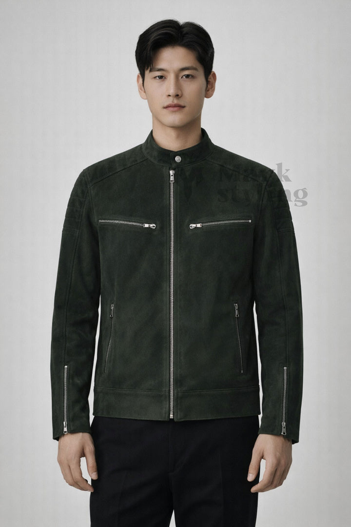 Emerald Quilted Moto-Racer By The Mark Styling