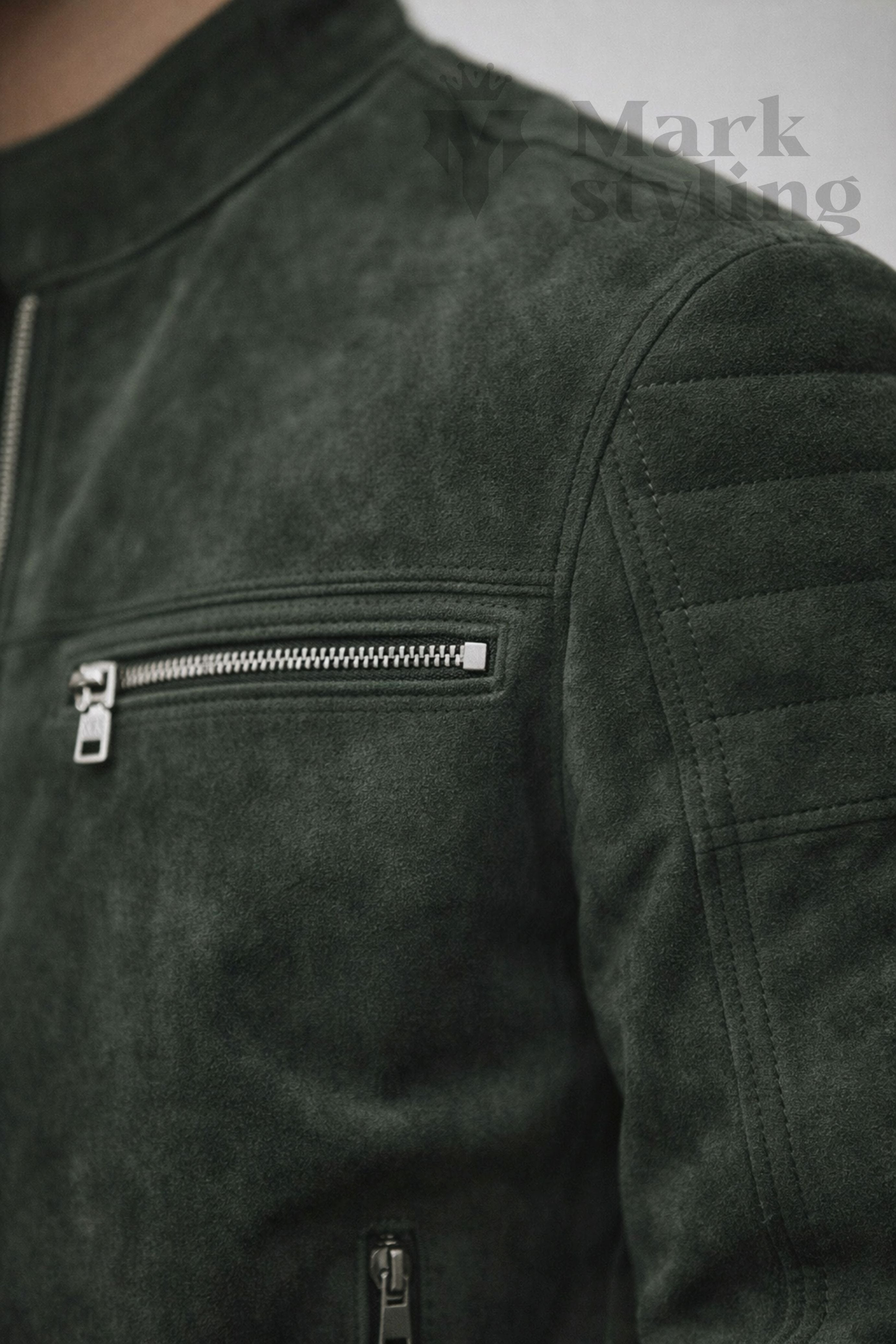 Emerald Quilted Moto-Racer By The Mark Styling