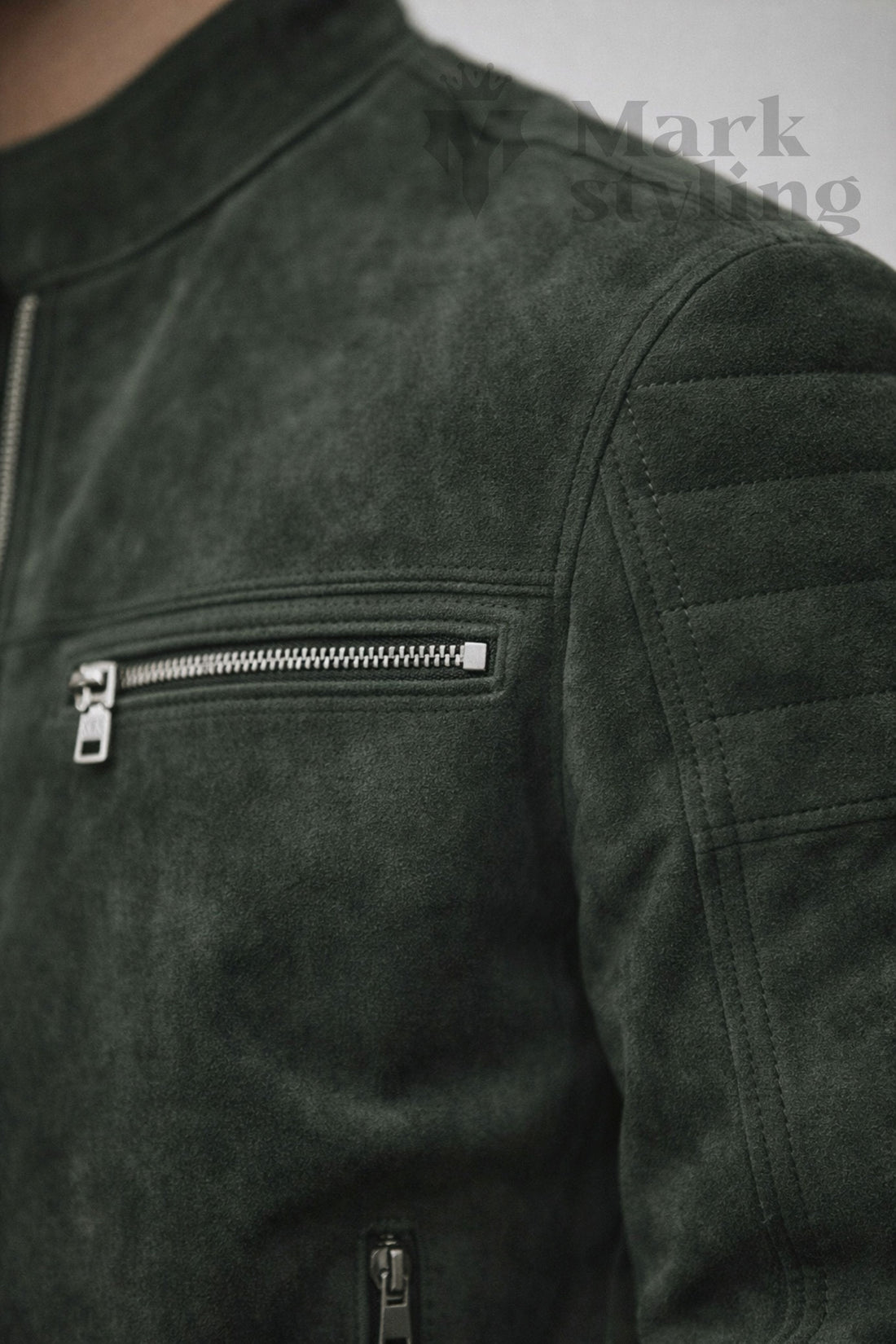 Emerald Quilted Moto-Racer By The Mark Styling