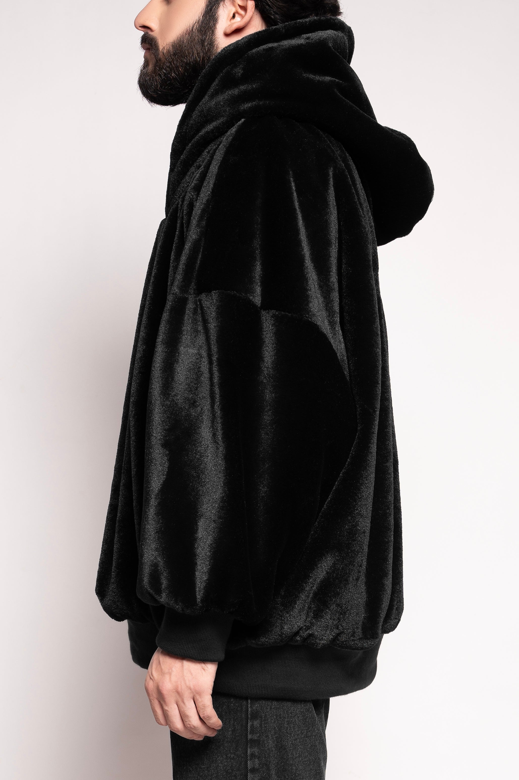 Mark Styling Premium Velvet Oversized Hoodie
