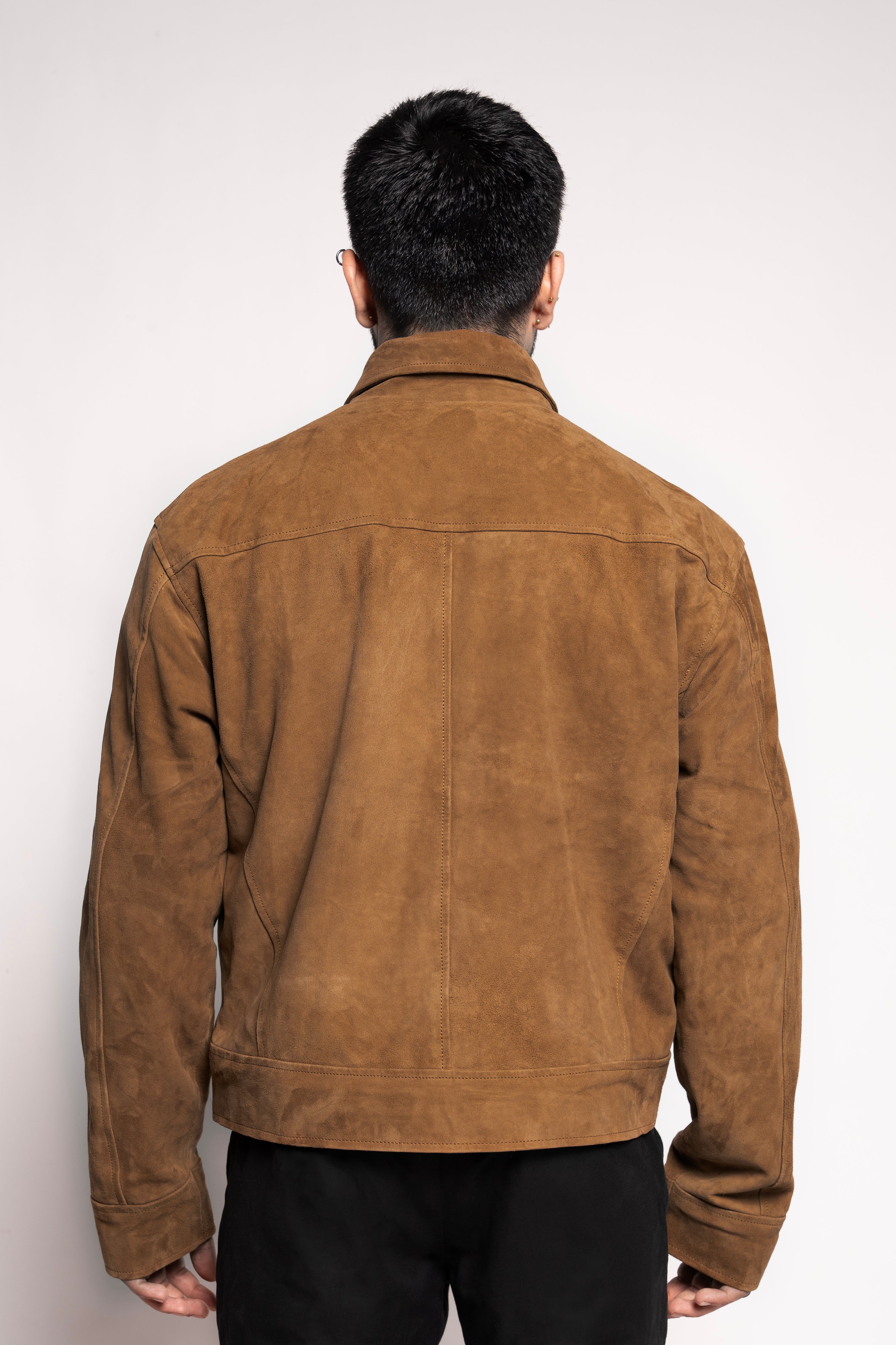 Mark Styling Heritage Suede-Finish Harrington Jacket
