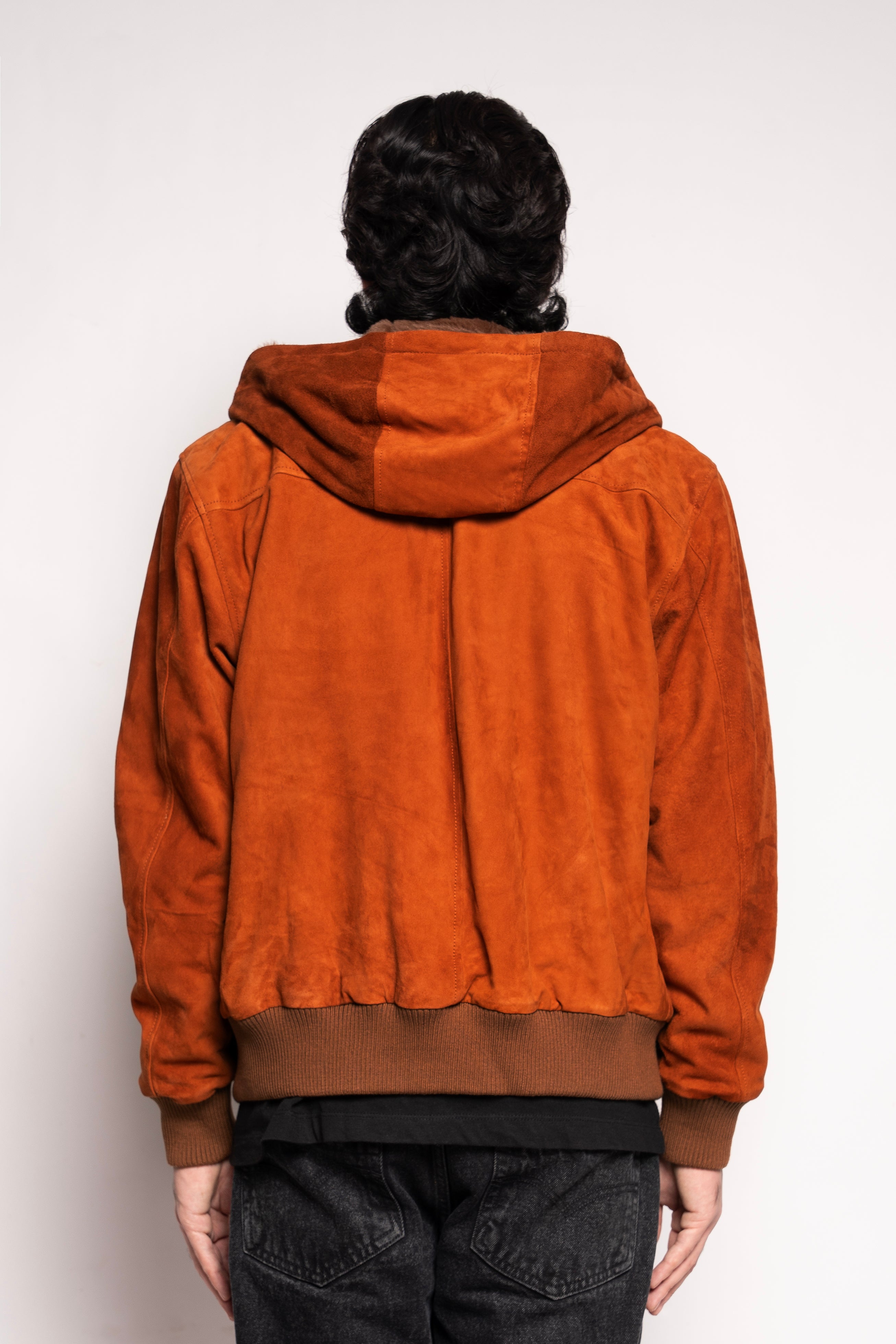 Markstyling Men's Genuine Premium Suede Leather Jacket Real Motorcycle Jackets For Men