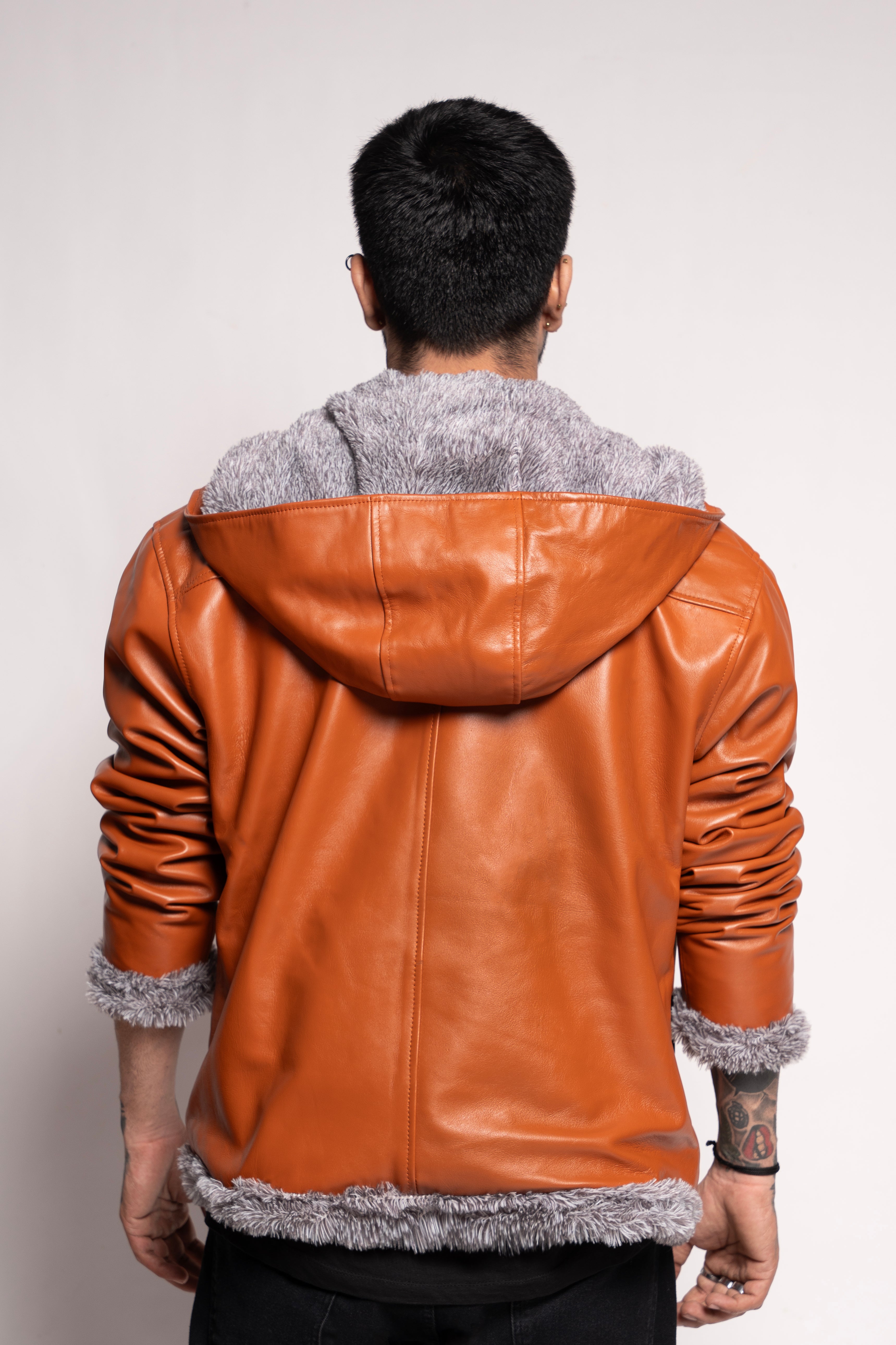 Markstyling Men's Genuine Premium Leather Jacket Real Motorcycle Jackets For Men